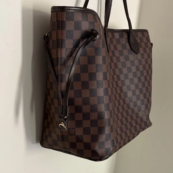 Brown Checkered Tote Bag - Picture 2 of 7
